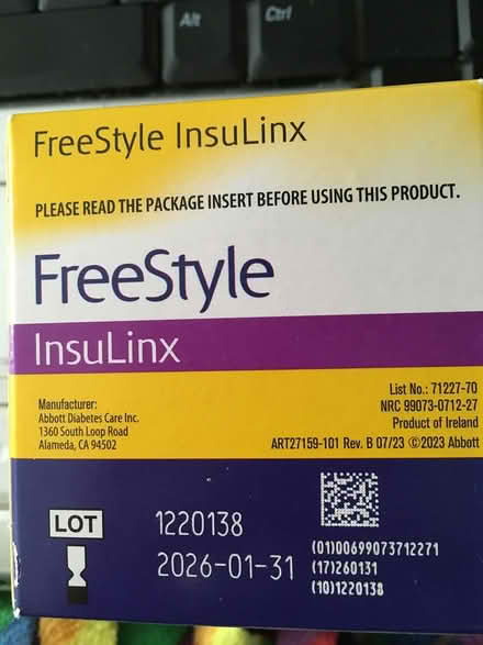Photo of free Freestyle blood glucose test strips (Prospect/Stelling) #2