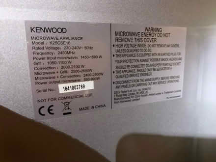 Photo of free Large microwave ( I think it roasts too) heavy duty! (Brough CA17) #2