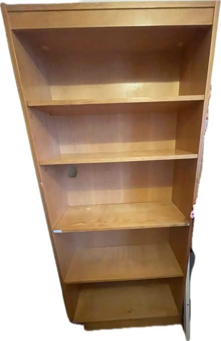 Photo of free Light wood bookcase approx 178 by 80cm (Bernards Heath AL3) #2