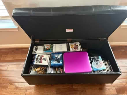 Photo of free Faux leather bench (Aldie) #2