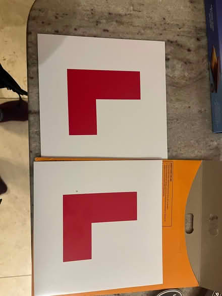 Photo of free 2 Magnetic L Plates (Grandborough CV23) #1