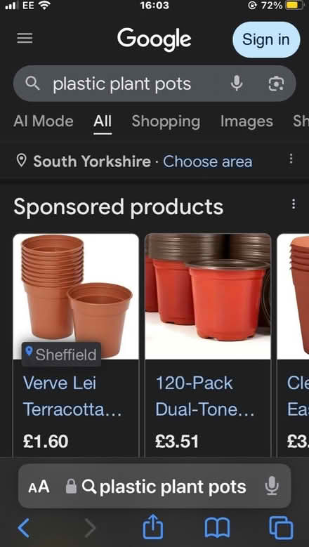 Photo of free Plastic plant pots (Wisewood S6) #1