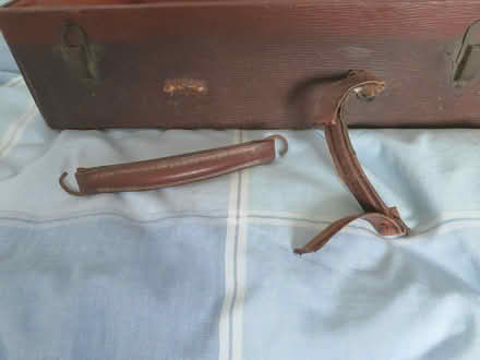 Photo of free Vintage small brown suitcase (CB4) #2