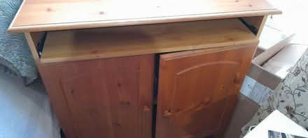 Photo of free Large Computer desk with slide shelf (Wake Green B13) #1