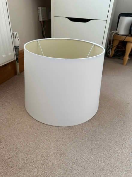 Photo of free Large ivory lamp shade (Virginia Water) #1