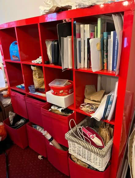 Photo of free IKEA Red shelving unit (Emsworth) #1