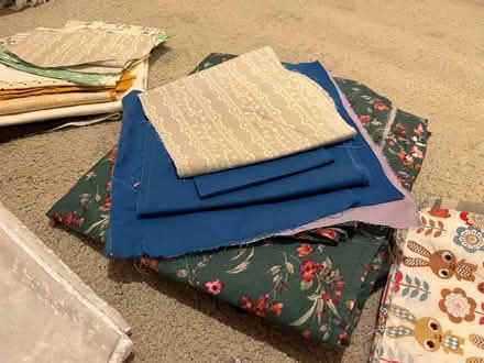Photo of free Fabric and ribbon for crafting/sewing (Hobson NE16) #1