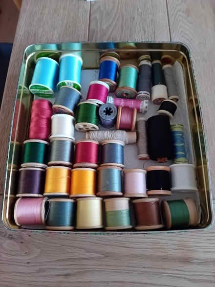 Photo of free Tin of cotton reels (Caerphilly CF83) #1