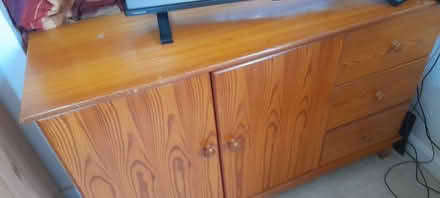 Photo of free Large Pine Sideboard (Wake Green B13) #1