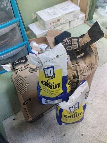 Photo of free Tiles grout cutter & adhesive (Holywood) #1