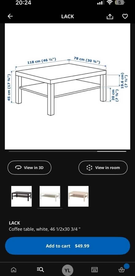 Photo of free ikea side table (near kings academy) #2