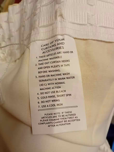 Photo of free Pair curtains cream/yellow/orange (Rhiwbina CF14) #2