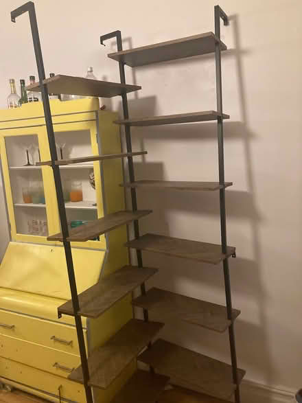 Photo of free Tall corner shelves (Bedstuy) #1