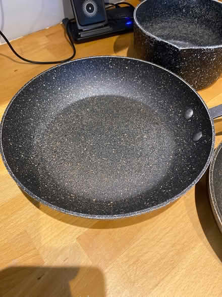 Photo of free 2 frying pans and 1 sauce pan (Seaton Sluice NE26) #1