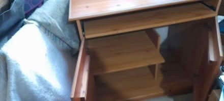Photo of free Large Computer desk with slide shelf (Wake Green B13) #3
