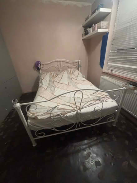 Photo of free Double Bed Frame Diamanté Ends (Camrose Avenue, HA8) #1