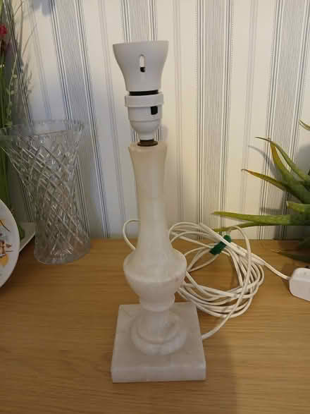 Photo of free White Alabaster Lamp (Great Baddow) #1