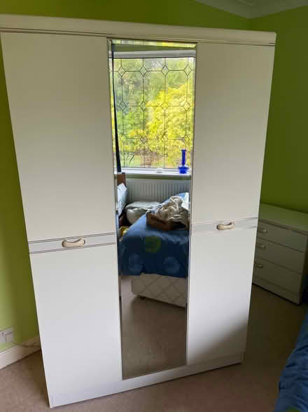 Photo of free 3 door white wardrobe (Wakefield WF2) #1