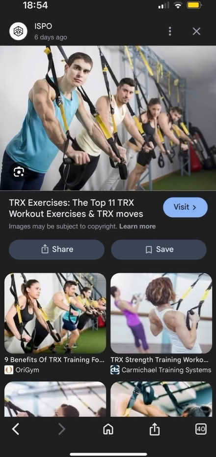Photo of free TRX exercise equipment (Cannonmills EH7) #2