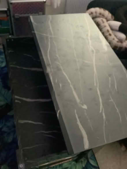 Photo of free Black marble coffee table (Great Blakenham Ipswich) #2