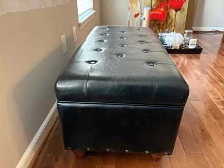 Photo of free Faux leather bench (Aldie) #1
