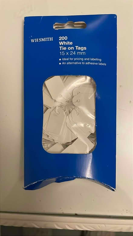 Photo of free Packet of small white tie on labels (Bishops Cleeve GL52) #1