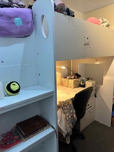 Photo of free Single loft bed with desk (Northolt) #1