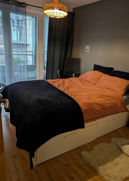 Photo of free White double bed frame with storage (Dublin 8) #1