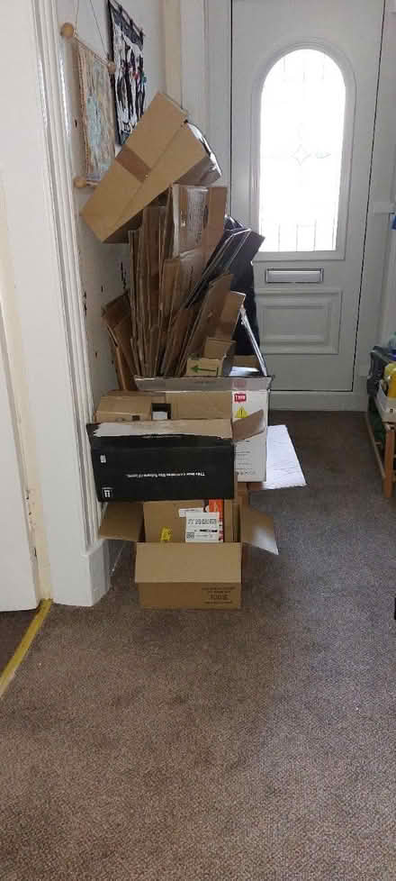 Photo of free Cardboard boxes 5 large, 15 smaller (Glasgow Linthouse G51) #1