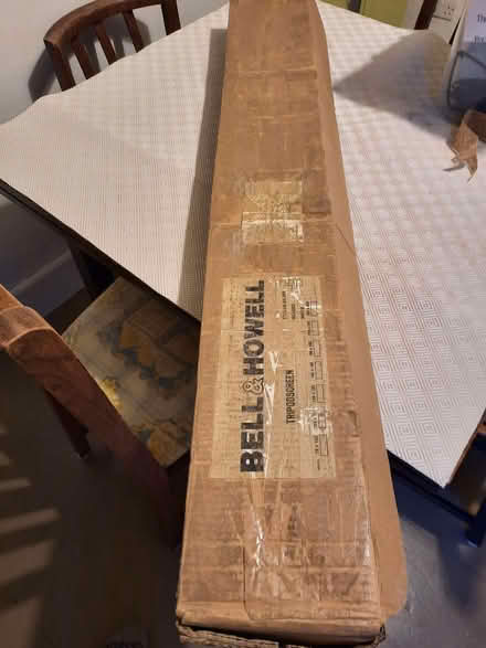 Photo of free Bell Howell projector screen in box (Hollingdean BN1) #1
