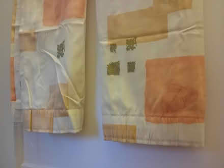 Photo of free Pair curtains cream/yellow/orange (Rhiwbina CF14) #3