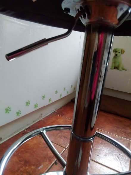 Photo of free Black Leather Adjustable Bar Stool (Freshbrook SN5) #3