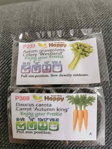 Photo of free Seeds-carrot and celery (Adeyfield. HP2) #1