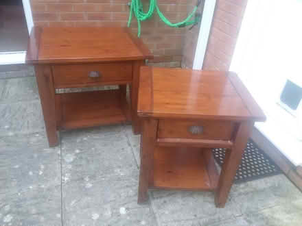 Photo of free Solid Wood side tables x2 (Barton-on-Sea BH25) #1