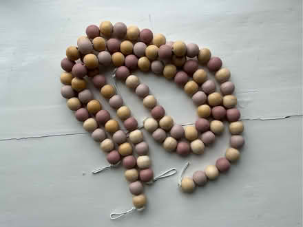 Photo of free Wooden bead curtain tie-backs plus some spare beads (Cookham SL6) #2
