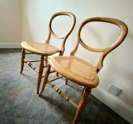Photo of free A pair of pretty caned chairs (Manafon SY16) #1