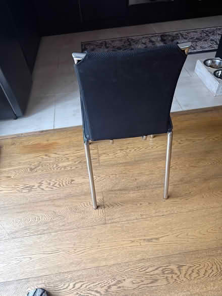 Photo of free 4 black kitchen/dining chairs (Eastbourne BN21) #3
