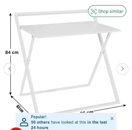 Photo of free White fold up desk (CB21) #2