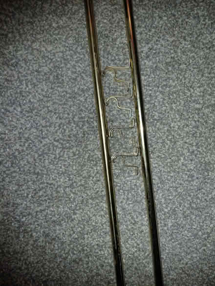 Photo of free Brass effect cafe curtain rods (Woodhouses M33) #2