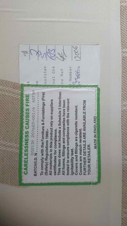 Photo of free Laura Ashley Sofa (Westerham TN16) #1