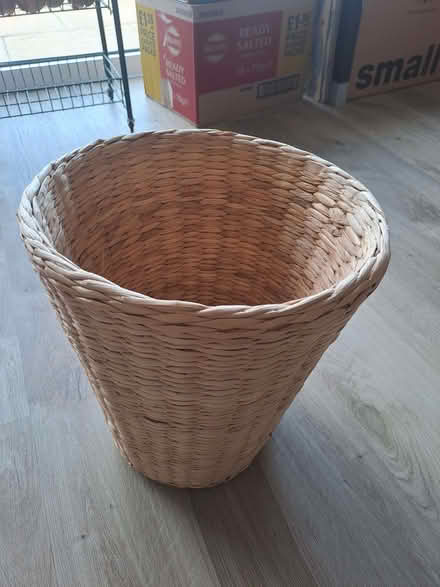 Photo of free Wicker wastebasket (Ladygrove OX11) #1