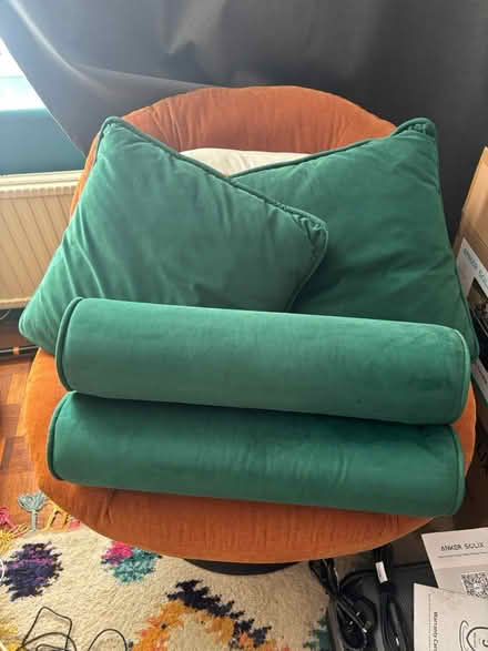 Photo of free 6 x Green Throw Cushions (SL6 Maidenhead) #3
