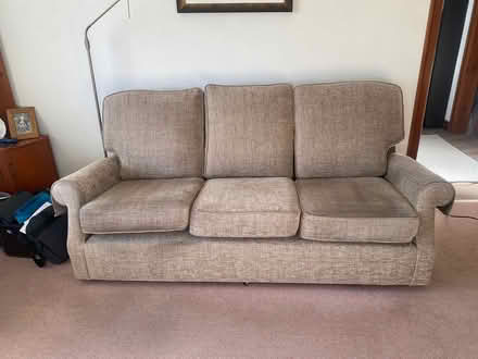 Photo of free 3 seater settee (Haworth BD22) #1