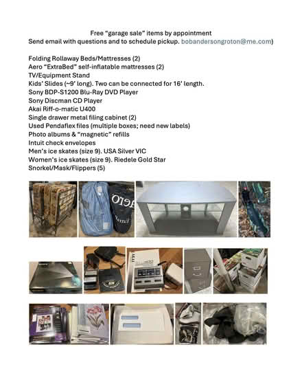 Photo of free free "garage sale" multiple items (Four Corners) #1