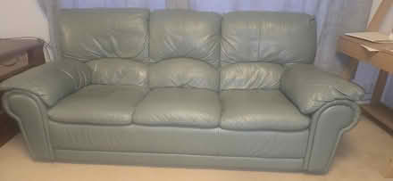 Photo of free Sea green sofa (Darby Green GU47) #1