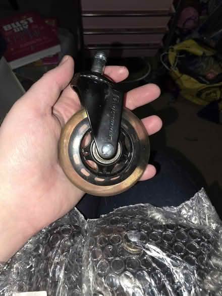 Photo of free 5mm pc chair replacement wheels (CH43 prenton) #1