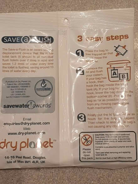 Photo of free Water saving device for toilets (Adel LS16) #2