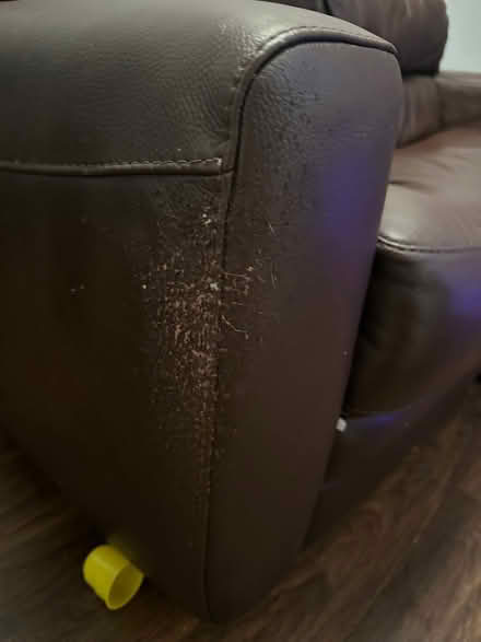 Photo of free Brown Leather Sofa And Chair (Allerton BD15) #3