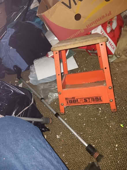 Photo of free Two wood and metal stools (Knaresborough HG5) #1