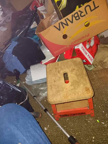 Photo of free Two wood and metal stools (Knaresborough HG5) #2